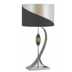 LLT Kendall Deluxe Table Lamp with chrome and smoke acrylic base