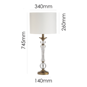 LLT Faith Ab White Table Lamp