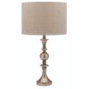 Neutral table lamp for bedroom or living room