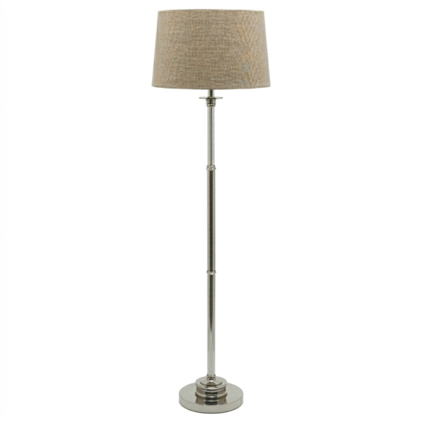 LLF Cheston Sand elegant floor lamp styled in classic contemporary living room interior setting