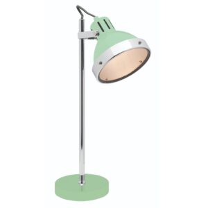 LLT Caddy Mint Table Lamp with chrome base and adjustable mint spotlight