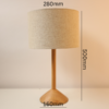 Modern minimalist timber base table lamp for home decor