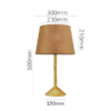 Modern minimalist timber base table lamp for home decor