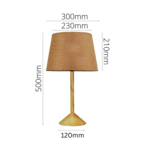 Modern minimalist timber base table lamp for home decor