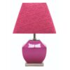 LLT Chai Pink Table Lamp with glossy ceramic base