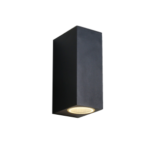 Budget Square Up & Down Exterior Wall Light – LLD-Budget Square-BLK/ SLV