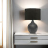 Contemporary charcoal lamp for bedroom or living room