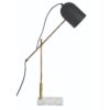 Modern industrial table lamp with marble base for office styling