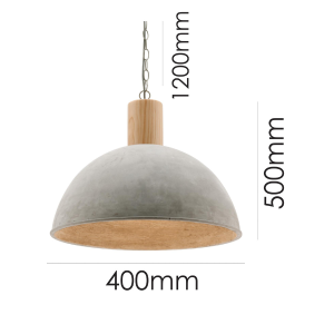 LLP Berlo Cement 500 Pendant Light