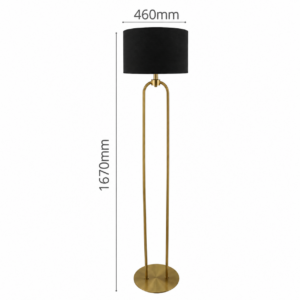 antique brass elegant floor lamp