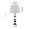 Modern metallic glass table lamp for elegant interior styling