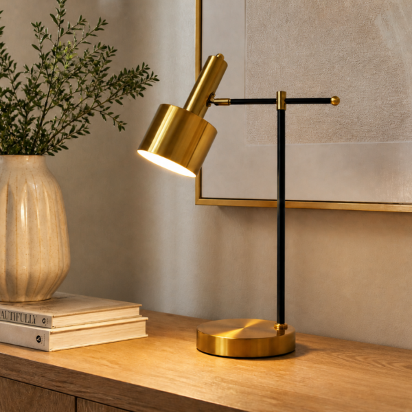 gold desk lamp