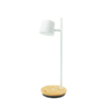 LLT Smart A White Wireless Charging Table Lamp with USB Port