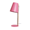 Modern Scandinavian style pink table lamp for study or bedroom
