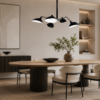 LLP Spida 5LT Pendant Light installed over large open plan living and dining space in contemporary interior