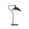 Contemporary table lamp with black frame