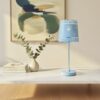 LLT Alice Blue Table Lamp with laser-cut metal shade