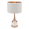 LLT Elsa White Gold Table Lamp with gold plated and ceramic base