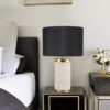 LLT Jerry black terrazzo bedside lamp for modern interiors