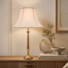LLT Flute Ab Deluxe Table Lamp with antique brass base