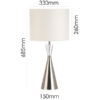Elegant crystal detail on Tower Crystal table lamp
