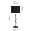 Modern industrial wire table lamp for elegant interior styling
