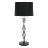 LLT Connor Black Table Lamp with semi-gloss wire metal base
