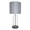 LLT Hamish Stone Table Lamp with timber and graphite base