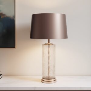 LLT Masaki gold ripple glass table lamp