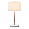 Elegant bedside table lamp with marble base