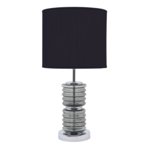 LLT Mercury Table Lamp with smoked glass and chrome base