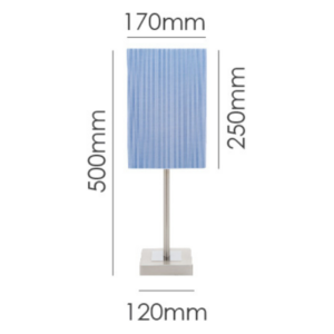 Sleek nickel and chrome table lamp for contemporary interiors