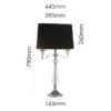 Luxury statement table lamp for elegant interiors