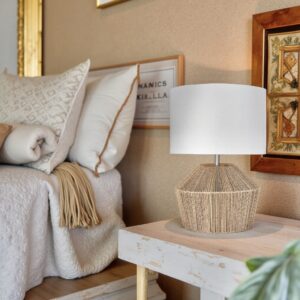 LLT Sands table lamp with twine base