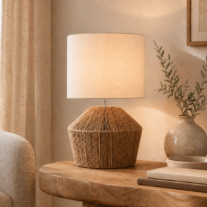 LLT Sands table lamp with twine base
