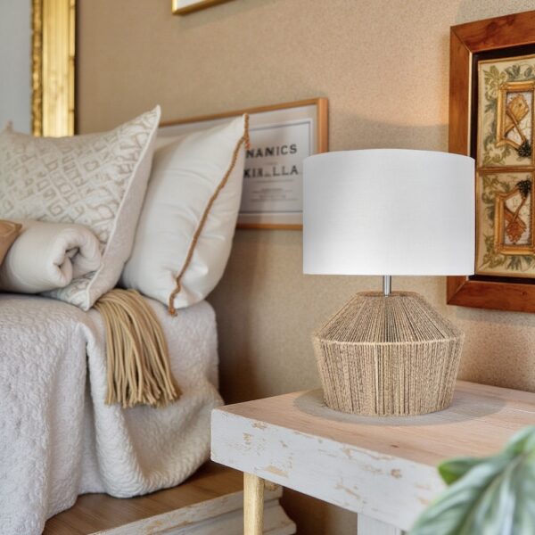 LLT Sands table lamp with twine base