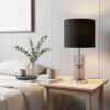 LLT Mercury Table Lamp with smoked glass and chrome base