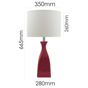 Decorative ceramic table lamp for living room