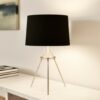 LLT Tripoli nickel black table lamp