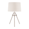 Modern table lamp with white textured shade