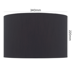 Close-up of the black outer surface on the Bord drum lamp shade