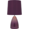 Purple ceramic table lamp LLT Hero with matching purple shade