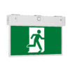 Emergency LED exit light surface mounted design with LiFePO4 battery