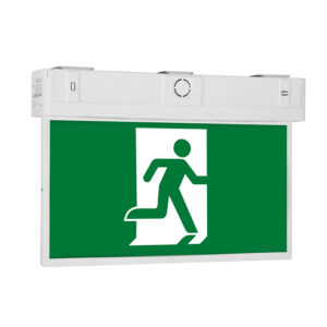 Emergency LED exit light surface mounted design with LiFePO4 battery