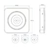 Surface mounted LED emergency light with replaceable battery for commercial