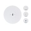 Recessed LED emergency light with battery replacement for offices and malls