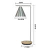 Smart wireless charging lamp for bedroom or office