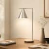 LLT LaCasa Silver Wireless Charging Table Lamp with USB port