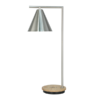LLT LaCasa Silver Wireless Charging Table Lamp with USB port