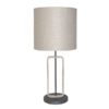LLT Hamish Vanilla Table Lamp with timber and graphite base
